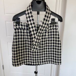 NWT Zara Black&White Skirt Size L